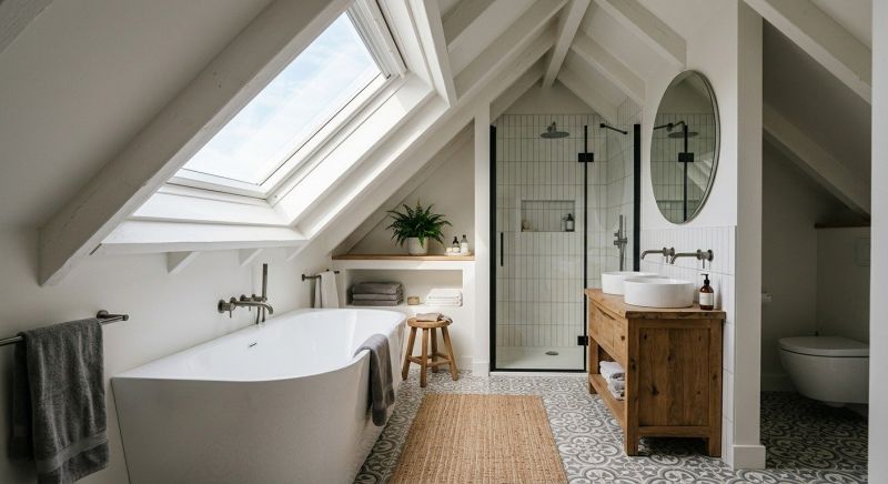 Attic Bathroom Remodeling in New Canaan, CT