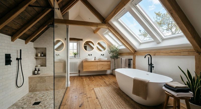 Attic Bathroom Remodeling in New Canaan, CT