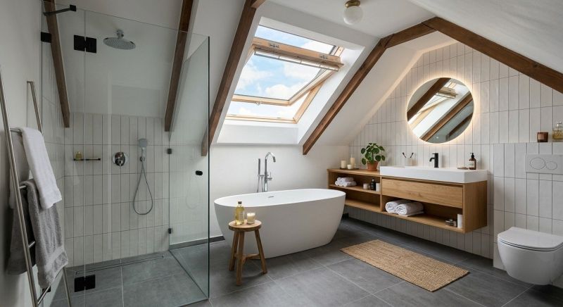 Attic Bathroom Remodeling in New Canaan, CT