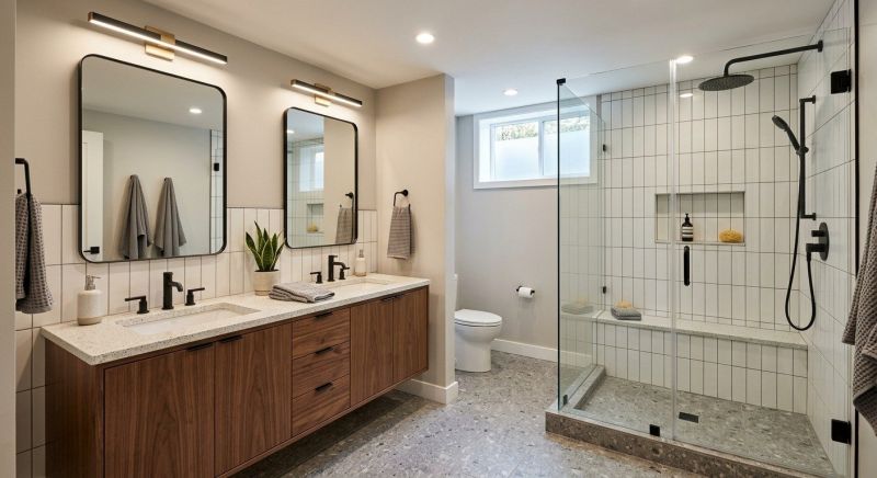 Basement Bathroom Remodeling in New Canaan, CT